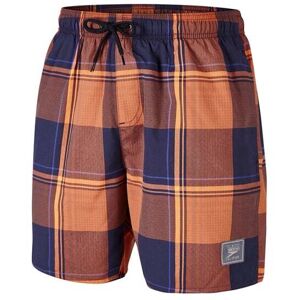 Speedo Mens Yarn Dyed Check Leisure 16" Watershort Size: Extra Small, Colour: Navy