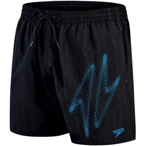 Speedo Mens Hyper Boom Logo 16" Swim Short Size: Extra Large, Colour: Black/Blue Speedo Mens Hyper Boom Logo 16" Swim Short Size: Extra Large, Colour: Black/Blue