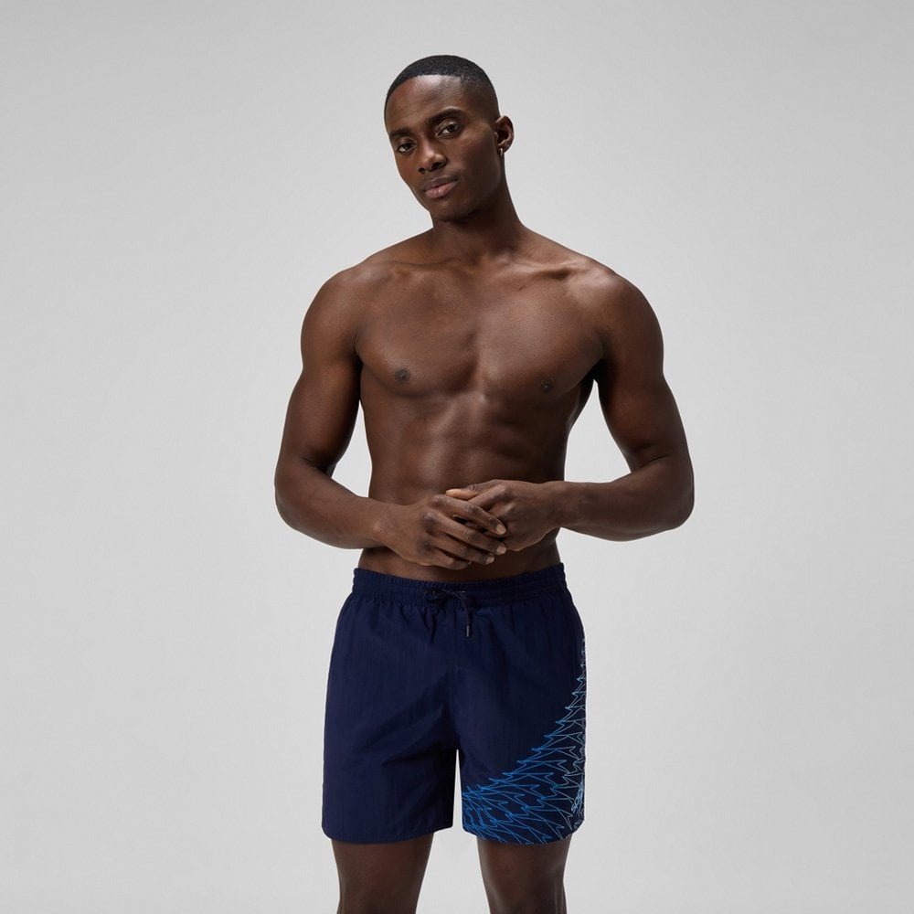 Speedo Mens Medley Logo 40cm Swim Short Size: Extra Large, Colour: Blue
