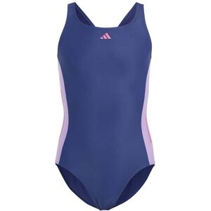 adidas Girls Cut 3-Stripes Swimsuit Colour: Blue, Size: 13-14 years adidas Girls Cut 3-Stripes Swimsuit Colour: Blue, Size: 13-14 years