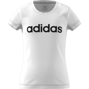 adidas Girls Essentials Linear T-Shirt Colour: White, Size: 5-6 years adidas Girls Essentials Linear T-Shirt Colour: White, Size: 5-6 years