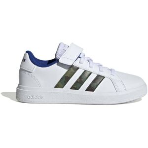 adidas Kids Grand Court Lifestyle Court Elastic Lace and Top Strap Shoes Colour: White, Size: 13 1/2c UK adidas Kids Grand Court Lifestyle Court Elastic Lace and Top Strap Shoes Colour: White, Size: 13 1/2c UK