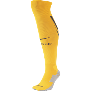 Nike Atletico Madrid Home Sock 2017/2018 Size: Small - UK 2-5, Colour: Gold Nike Atletico Madrid Home Sock 2017/2018 Size: Small - UK 2-5, Colour: Gold