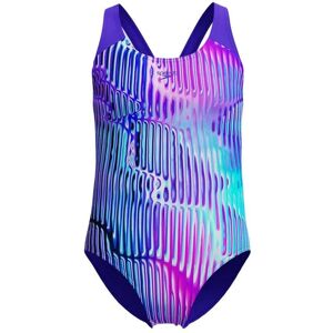 Speedo Girls Allover Splashback Swimsuit Colour: Blue, Size: 13-14 years Speedo Girls Allover Splashback Swimsuit Colour: Blue, Size: 13-14 years