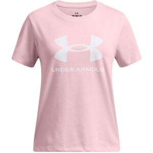 Under Armour Girls UA Big Logo T-Shirt Colour: Pink, Size: Youth Small 130-140CM Under Armour Girls UA Big Logo T-Shirt Colour: Pink, Size: Youth Small 130-140CM