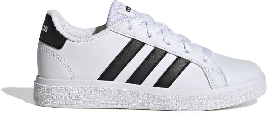 adidas Kids Grand Court Lifestyle Tennis Lace-Up Shoes Colour: White, Size: 4 UK