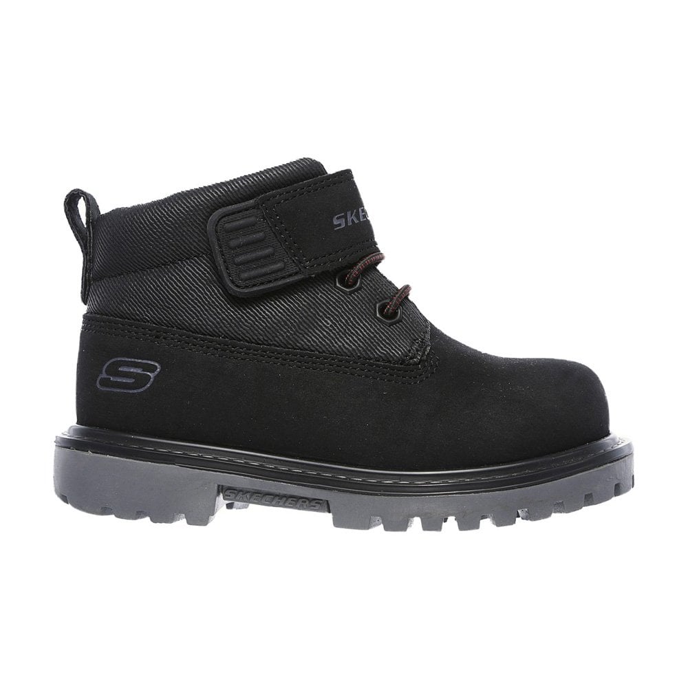 Skechers Boys Mecca Shoes - Boulders Size: UK 5, Colour: Black