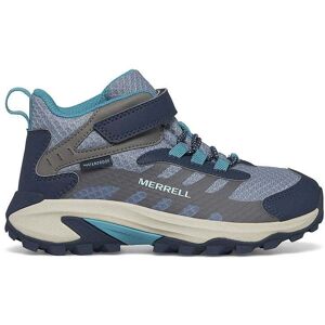 Merrell Kids Moab Speed Mid 2 A/C Waterproof Size: 3 UK, Colour: Blue Merrell Kids Moab Speed Mid 2 A/C Waterproof Size: 3 UK, Colour: Blue