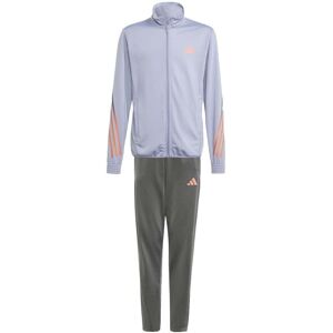 adidas Boys Train Icons AERORAEDY 3-Stripes Tracksuit Colour: Silver, Size: 13-14 years adidas Boys Train Icons AERORAEDY 3-Stripes Tracksuit Colour: Silver, Size: 13-14 years