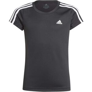 adidas Girls Designed 2 Move 3-Stripes T-Shirt Colour: Black/White, Size: 5-6 years adidas Girls Designed 2 Move 3-Stripes T-Shirt Colour: Black/White, Size: 5-6 years