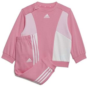 adidas Infant Colorblock French Terry Jogger Set Colour: Pink, Size: 2-3 years adidas Infant Colorblock French Terry Jogger Set Colour: Pink, Size: 2-3 years