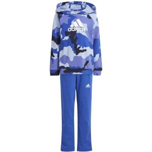 adidas Kids Essentials Allover Print Hoodie & Jogger Set Colour: Blue, Size: 6-7y adidas Kids Essentials Allover Print Hoodie & Jogger Set Colour: Blue, Size: 6-7y