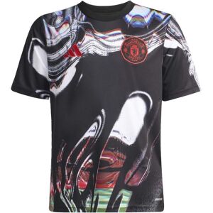 adidas Manchester United Pre-Match Junior Short Sleeve Jersey 2025/2026 Colour: Black, Size: 9-10 years adidas Manchester United Pre-Match Junior Short Sleeve Jersey 2025/2026 Colour: Black, Size: 9-10 years