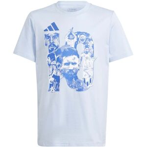 adidas Messi Football Graphic Boys T-Shirt Colour: Blue, Size: 5-6 years adidas Messi Football Graphic Boys T-Shirt Colour: Blue, Size: 5-6 years