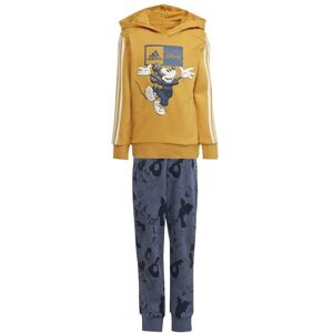 adidas x Disney Mickey Mouse Kids Hoodie and Jogger Set Colour: Yellow, Size: 7-8 years adidas x Disney Mickey Mouse Kids Hoodie and Jogger Set Colour: Yellow, Size: 7-8 years