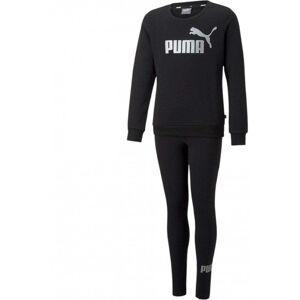 Puma Girls Crew Sweatshirt & Leggings Set Colour: Black, Size: 13-14 years Puma Girls Crew Sweatshirt & Leggings Set Colour: Black, Size: 13-14 years