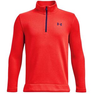 Under Armour Boys SweaterFleece 1/2 Zip Colour: Red, Size: Youth Small 130-140CM Under Armour Boys SweaterFleece 1/2 Zip Colour: Red, Size: Youth Small 130-140CM