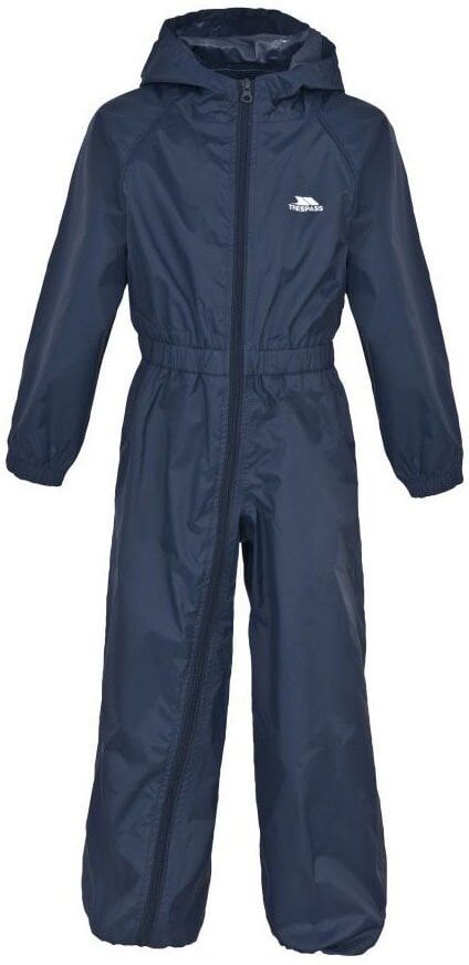 Trespass Drip Drop Childrens Rain Suit Size: 6-12 months, Colour: Navy