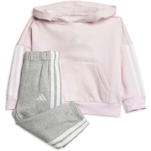 adidas Infant Girls Essentials Joggers Set Colour: Pink, Size: 18-24 months adidas Infant Girls Essentials Joggers Set Colour: Pink, Size: 18-24 months