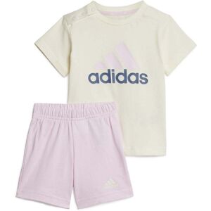 adidas Infant Girls Essentials Organic Cotton Tee and Shorts Set Colour: Ivory, Size: 18-24 months adidas Infant Girls Essentials Organic Cotton Tee and Shorts Set Colour: Ivory, Size: 18-24 months