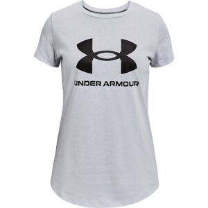 Under Armour Girls Sportstyle Graphic Short Sleeve T-Shirt Colour: Grey, Size: Youth Medium 140-150CM Under Armour Girls Sportstyle Graphic Short Sleeve T-Shirt Colour: Grey, Size: Youth Medium 140-150CM