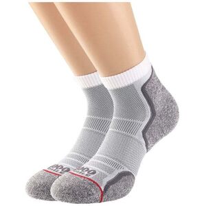 1000mile Run Anklet Single Layer Sock - Twin Pack Size: Ladies Medium, Colour: White 1000mile Run Anklet Single Layer Sock - Twin Pack Size: Ladies Medium, Colour: White