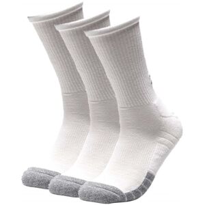 Under Armour HeatGear Crew 3-Pack Socks Size: Extra Large, Colour: White