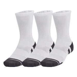 Under Armour Performance Tech 3-Pack Crew Socks Size: 7.5-12 (L), Colour: White