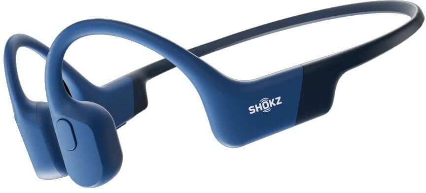 Shokz Open Run Bone Conduction Open-Ear Endurance Headphones Size: One Size, Colour: Blue