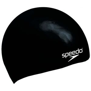 Speedo 8709900001 SILICONE MOULDED KIDS SWIM CAP Colour: Black, Size: One Size