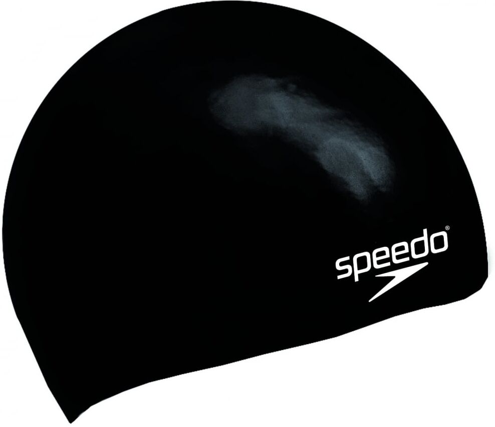 Speedo 8709900001 SILICONE MOULDED KIDS SWIM CAP Colour: Black, Size: One Size