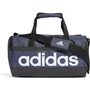 adidas Essentials Linear Duffel Bag Extra Small Colour: Navy, Size: One Size adidas Essentials Linear Duffel Bag Extra Small Colour: Navy, Size: One Size