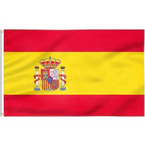 FLAGBURG Spain Flag 5x8 FT, Spanish Flag with Print Vivid Color and UV Fade Resistant, Canvas Header and Double Stitched,Outdoors Indoors Flags with Brass Grommets - Brand New