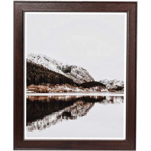 Metrekey 16x20 Picture Frame 40.5x50.8cm Brown Wooden Frames with HD Plexiglass for Photos Poster Wall Decoration - Brand New