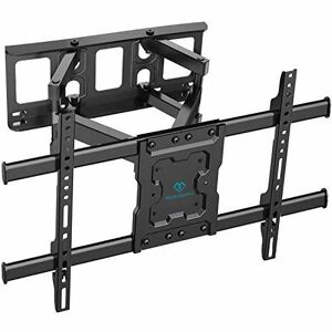 PERLESMITH TV Wall Bracket Swivels Tilts Extends, Full Motion TV Wall Mount for Most 37-70 Inch Flat&Curved TVs, Holds up to 60kg, VESA 600x400mm - Brand New