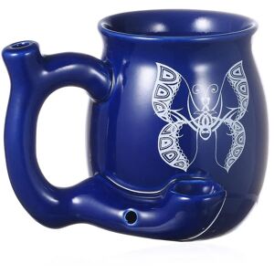 N\C NC KTF Roast & Toast Coffee Mug with Pipe Fashion Craft, 400ml Blue Color Unique Picture - Brand New