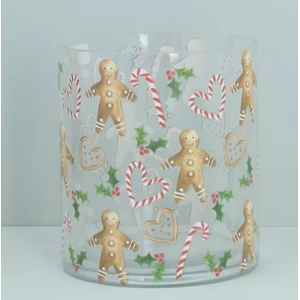 Bodysocks Gisela Graham 6 x Gingerbread Nite Lite Pot, Sml Bodysocks Gisela Graham 6 x Gingerbread Nite Lite Pot, Sml