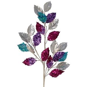 Bodysocks Gisela Graham 6 x Multi Glitter Leaf Spray Bodysocks Gisela Graham 6 x Multi Glitter Leaf Spray