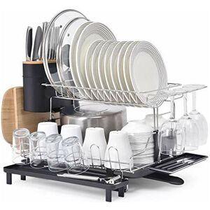 Tier Dish Stainless Steel Kingrack 2 Rack,304 Drainer,Large Glasses Tier Dish Stainless Steel Kingrack 2 Rack,304 Drainer,Large Glasses
