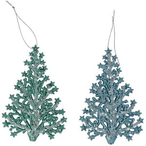 Bodysocks Gisela Graham 12 x Green/Blue Sparkling Christmas Tree Dec, 2as Bodysocks Gisela Graham 12 x Green/Blue Sparkling Christmas Tree Dec, 2as