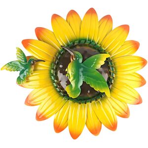 John's Studio Flower Wall Decor Outdoor Metal Sunflower Hanging Art Garden Floral Theme Decorations for Home, Pool and Patio - Yellow - Brand New