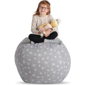 Creative Labs QT Stuffed Animal Storage Bean Bag Chair - Stuff 'n Sit Organization for Kids Toy Storage - Large Size (33