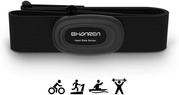 Shanren Beat 20 Heart Rate Monitor [2019 Upgrade] Chest Strap Fitness Tracker Support Bluetooth and ANT+, Rechargeable Heart Rate Sensor with Vibration Alert, IP68 Waterproof Smart Activity Tracker - Brand New