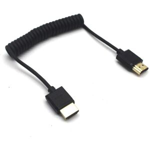 Disscool HDMI Female to Male 2.0 Cable, HDMI Female to HDMI Male Cable High Speed 4K*2K @60Hz Spring Cord Compatible With TV/Projectors/Monitors(1.8M) - Brand New