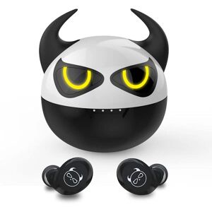 XZC Kids Wireless Earbuds Halloween Cute Little Devil Earphones for Kids Adult Noise Reduce Bluetooth 5.0 Waterproof Sport Stereo Headphones with Built-in Mic for iPhone/Android (Bull) - Brand New