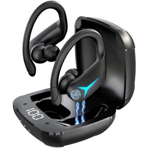 USBERG Wireless Earbuds Bluetooth 5.1 Headphones,in Ear Waterproof Sport Earphones with Hooks,Over Ear Running Workout Headset Build-in Dual Mic with USB-C Charging Box for iPhone/Android - Brand New