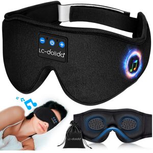 Bluetooth Sleep Mask with Headphones, LC-dolida Breathable 3D Sleep Headphones Tech Gadgets Gift for Men Women,Bluetooth Eye Mask with Waterproof Storage Bag for Relaxation Travel Nap - Brand New