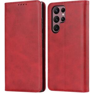 SailorTech Samsung Galaxy S22 Ultra Wallet Leather Case, Premium PU Leather Cases Folio Flip Cover with Magnetic Closure Kickstand Card Slots Holder Wine Red - Brand New