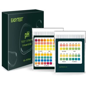 EASYTEST pH Test Strips 0-14/4.5-9.0 ,200 Strips,Accurately Monitor Tests Saliva and Urine Body pH Levels for Water with Soil Alkaline Acid Levels Testing - Brand New