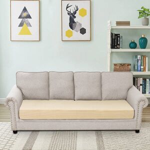 Sectional Couch Covers,Stretch Sofa Couch Cushion Covers,WISEFIN Seat Cushions Furniture Protector Cover for L shaped sofa (1PC Beige) - Brand New